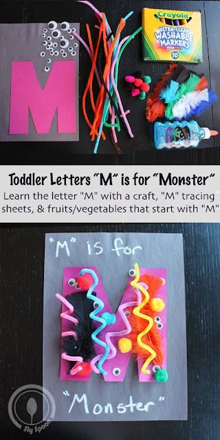 M For Monster Craft, M Is For Monster Preschool, Letter Mm Activities For Preschoolers, Letter M Art Preschool, Letter M Monster Craft, M Is For Monster Craft, Letter M Preschool Activities, Letter M Crafts For Toddlers, M Crafts For Preschool