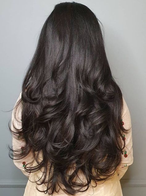 Waist Length Hair, Hairstyles For Layered Hair, Dye Colors, Long Dark Hair, Hair Stylist Life, Long Layered Hair, Long Wavy Hair, Haircuts For Long Hair, Long Hair Cuts