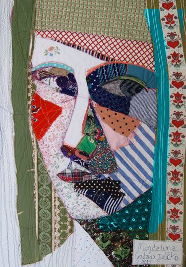 Art Fibres Textiles, Portrait Quilts, Colors And Patterns, Textile Fiber Art, Portrait Canvas, Sewing Art, Art Portrait, Art Textile, Stitching Art