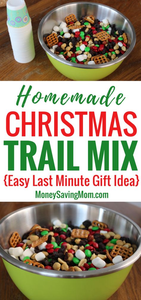 Christmas Trail Mix, Christmas Snack Mix, Trail Mix Recipes, Homemade Trail Mix, Christmas Mix, Christmas Food Gifts, Snack Mix Recipes, Easy Christmas Gifts, Oreo Dessert