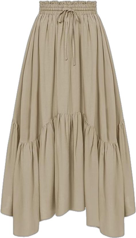 Trending Skirt Outfits, Cute Long Skirts, Long Summer Skirts, Unique Skirts Design, Long Skirt With Pockets, Grey Clothes, Bridesmaid Dresses Ideas, Braid Rings, Vintage Style Skirts