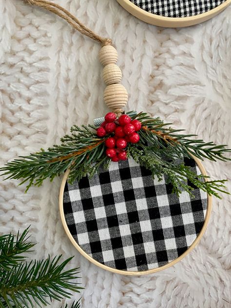 Folded fabric ornaments