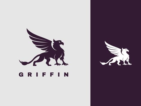 Griffin Logo by Usman Griffin Logo, Logo Minimal, Game Logo, Logo Ideas, Game Design, Global Community, Creative Professional, Origami, Sci Fi