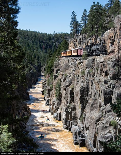 RailPictures.Net Photo: DS 493 Durango & Silverton Narrow Gauge Railroad Steam 2-8-2 at Durango, Colorado by Anthony DAmato Colorado Railroad, Train Drawing, Italy Pictures, Durango Colorado, Railroad Pictures, Colorado Usa, Daily Pictures, Amazing Pics, Rio Grande