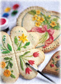 Alt Christmas, Molded Cookie Recipe, Embossed Cookies, Brown Bag Cookie Molds, Painted Cookies, Springerle Molds, Springerle Cookies, Paint Cookies, Spring Cookies