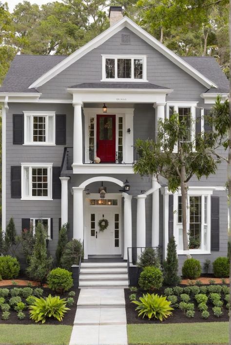 1. Curb Appeal Transformation
2. Classic Gray Exterior
3. Stunning Home Makeover
4. Design Inspiration Classic Gray Exterior, Bm Classic Gray, Gray Exterior Paint, Whole House Color Palette, Painting Aesthetics, House Color Palette, Exterior Gray Paint, Light Oak Floors, Gray House Exterior