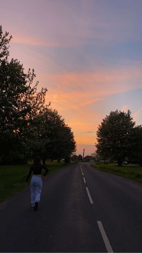 Sunset Walks Aesthetic, Outdoor Walks Aesthetic, Taking Walks Aesthetic, Taking A Walk Aesthetic, Evening Walk Aesthetic, Sunset Walk Aesthetic, Walks Aesthetic, Aesthetic Walk, Journal Wallpaper