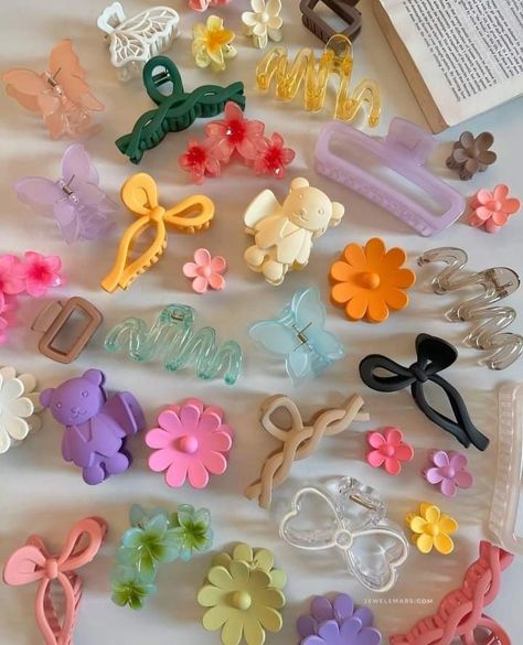 Flower Hairclip Aesthetic, Cute Kawaii Hair Clips, Kawaii Accessories Hair Styling Tools, Kidcore Hair Clips, Cutecore Hair Clips, Accesorios Aesthetic, Doll Cake Topper, Cool Gifts For Teens, Makeup Accesories