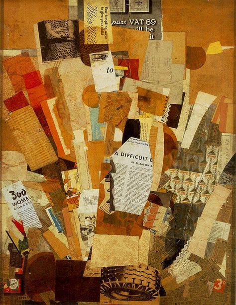 collage - kurt schwitters (1887-1948) Hannover, Famous Collage Artists, Famous Collage, Kurt Schwitters, Degenerate Art, Jean Arp, Collage Art Projects, Paper Collage Art, Paper Art Craft