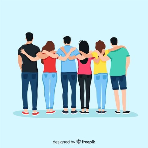 Hug Illustration, People Hugging, Hug From Behind, Friendship Pictures, Friends Clipart, Student Cartoon, Bengali Art, Friendship Songs, Instagram Picture Quotes