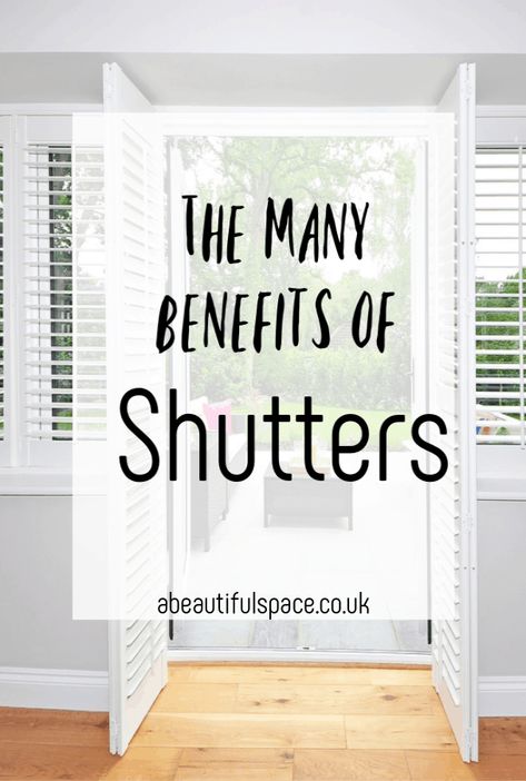 Beautiful shutters, shutters have so mnay benefits and are such a lovely asset to a home come and find out why #shutters Dark Shutters Interior Living Rooms, Shutters With Sheer Curtains, Windows With Shutters Inside, How To Make Small Windows Look Bigger, Shutters For Windows Inside, California Shutters Living Room, Half Shutters Interior Window, Shutters Interior Window Living Room, Interior Shutters For Windows