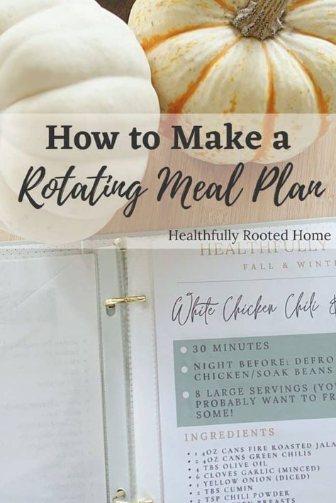 Rotating Meal Plan, Seasonal Meal Planning, Freezer Prep, Frugal Food, Happy Homemaking, How To Soak Beans, Scratch Cooking, Wholesome Meals, Meal Planning Menus