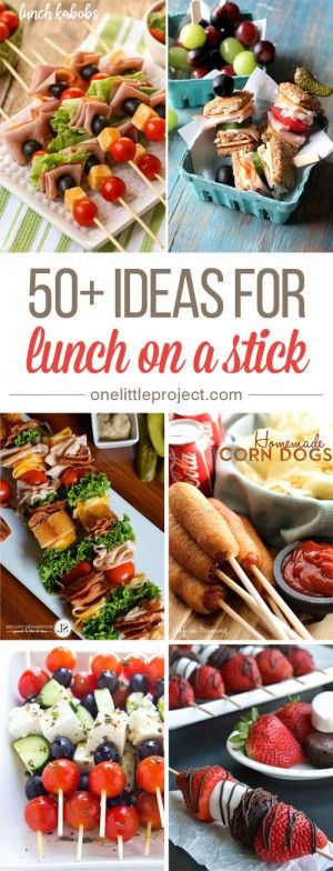 These lunch on a stick ideas are SO FUN! You can make almost anything into lunch kebabs and bring back some life and creativity to your boring old lunches! Ideas For Lunch, Food On Sticks, Summer Lunch, Picnic Food, On A Stick, Picnic Foods, Kebabs, Lunch Snacks, Kids Lunch