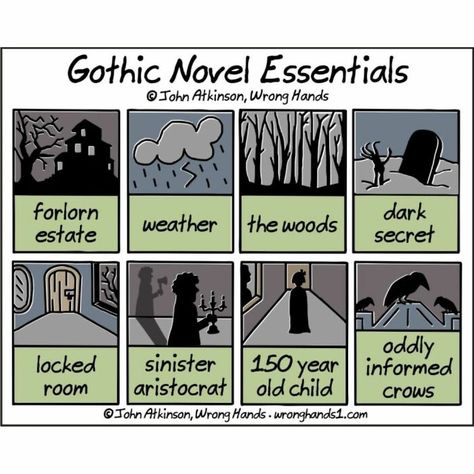 Roz Chast, Gothic Stories, Library Humor, Dark Weather, Gothic Novel, Story Of The World, Digital Comic, Book Summaries, Start Writing