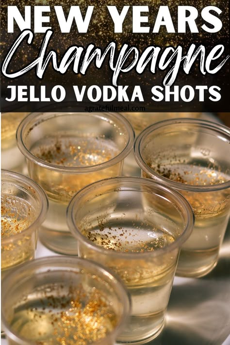 Champagne Jelly Shots, Nye Jello Shots Vodka, New Year’s Eve Jell-o Shots, Champagne Jell-o Shots, New Year’s Eve Jello Shots, Pop Rocks Jello Shots, Nye Jello Shots, New Years Eve Jello Shots, New Years Jello Shots