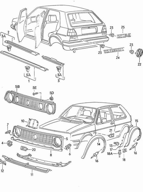 Golf MK2 parts Golf Mk2 Tuning, Golf Gti Mk2, Kombi Food Truck, Golf Drawing, Jetta Mk1, Golf Gtd, Mk2 Golf, Christmas Presents For Dad, Volkswagen Golf Mk1