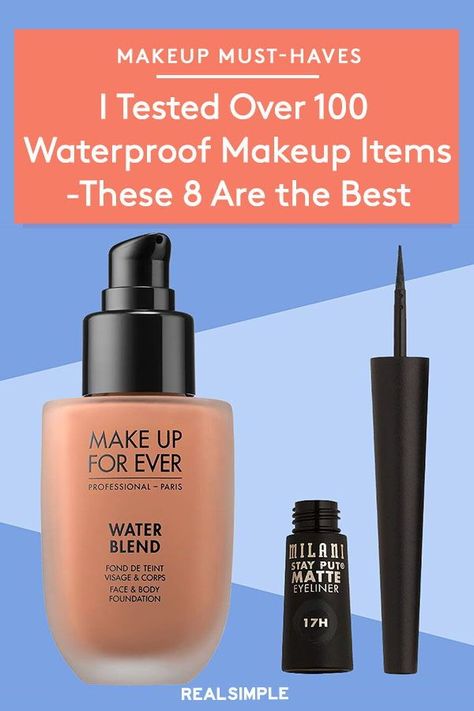 Waterproof Makeup Products, Diy Waterproof Makeup, Best Hydrating Foundation, Makeup For The Beach Waterproof, Best Waterproof Foundation, Best Waterproof Makeup, Eye Makeup Guide, Theater Makeup, Beach Makeup