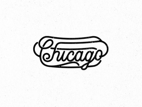 Chicago Style by Joe Flores on Dribbble Chicago Small Tattoo, Chicago Inspired Tattoos, Chicago Tattoo Ideas Simple, Chicago Tattoo Ideas, Chicago Svg, Chicago Flag Tattoo, Chicago Graphic Design, Chicago Logo, Chicago Landscape