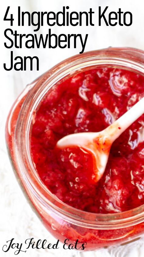 Keto Strawberry Jam, Fresh Strawberry Jam, مربى الفراولة, Sugar Free Jam Recipes, Dolce Poche Calorie, Thm Fp, Dinner Videos, Sugar Free Jam, Keto Sauces