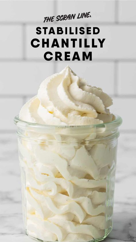 Chantilly Cream Recipe Gentilly Icing Recipe, Sipping Cream Recipe, Chantilly Cake Frosting Recipe, Lemon Chantilly Cream, Chantilly Cheesecake Recipe, Chantilly Buttercream Frosting, Different Types Of Frosting For Cakes, Chantilly Cupcakes Recipe, Flavored Ermine Frosting