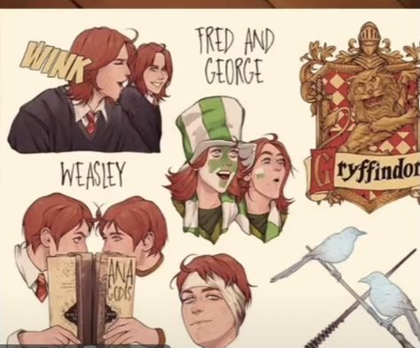 Harry Potter Fanları, Fred And George, Stile Harry Potter, Art Harry Potter, Glume Harry Potter, Harry Potter Illustrations, Buku Harry Potter, Fred And George Weasley, Harry Potter Images