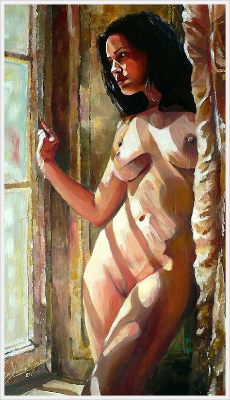 luz Technical Artist, Nude Artwork, Painting Of A Woman, Female Art Painting, Tableau Art, Human Art, Life Drawing, Figure Painting, Figurative Art