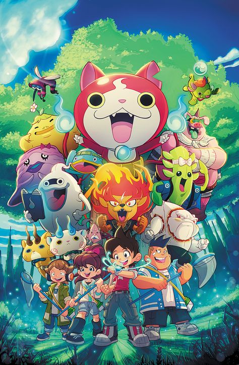 Yokai Watch Cover by RobDuenas on DeviantArt Yokai Watch Wallpaper, Yo Kai Watch 2, Watch Pictures, Youkai Watch, Pokemon Manga, Yo Kai, Star Fox, Yokai Watch, Watch Wallpaper