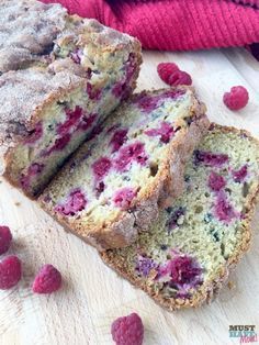 Raspberry Quick Bread, Raspberry Bread, Raspberry Recipes, Fruit Bread, Bread Machine Recipes, Summer Berries, Sweet Bread, Banana Muffins, Bread Rolls