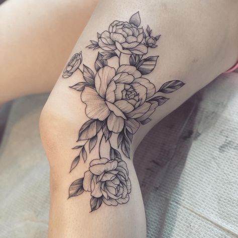 Flower Leg Tattoos, Side Thigh Tattoos, Shin Tattoo, Leg Tattoos Women, Thigh Tattoos Women, Knee Tattoo, Calf Tattoo, Side Tattoos, Couple Tattoos