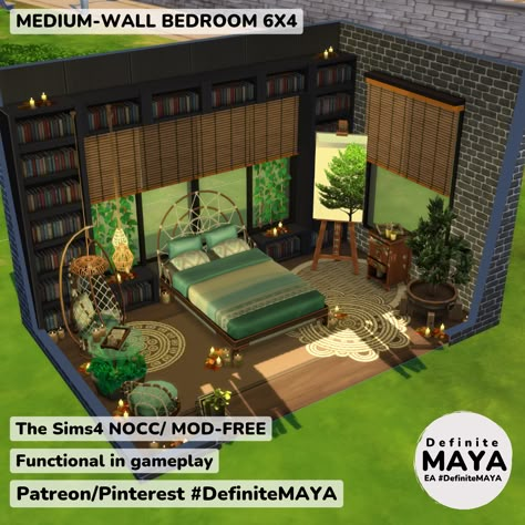 NOCC/ Mod-Free/ Functional in gameplay. ***Download from EA gallery #DefiniteMAYA *** Support me on Patreon *** Sims Bedrooms Ideas, Sims 4 Big Bedroom Ideas, Sims 4 Big Bedroom, Sims 4 Base Game Bedroom Ideas, Sims 4 Bedroom Download, Sims Room Ideas Bedrooms, Sims4 Bedroom Ideas, Sims Bedroom Ideas, Sims 4 Room Ideas