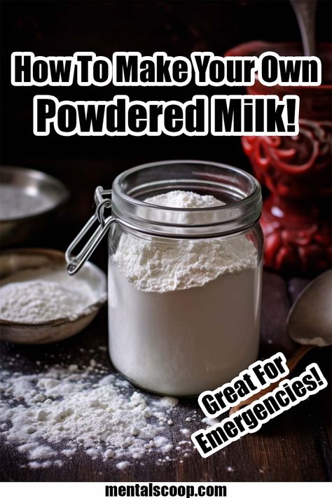 How To Make Your Own Powdered Milk! - Mental Scoop How To Make Dry Milk Powder, How To Make Buttermilk Powder, Homemade Powdered Milk, How To Make Powdered Milk, Dry Fruits Powder For Milk, Dehydrating Milk, Powdered Milk Recipes, Dehydrated Milk, How To Make Oats