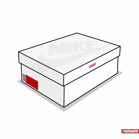 Nike Shoe Box Drawing, Sneaker Box Design, Kobe Bryant Iphone Wallpaper, Nike Drawing, Supreme Iphone Wallpaper, Nike Gifts, Nike Box, Apparel Design Inspiration, Shoes Wallpaper