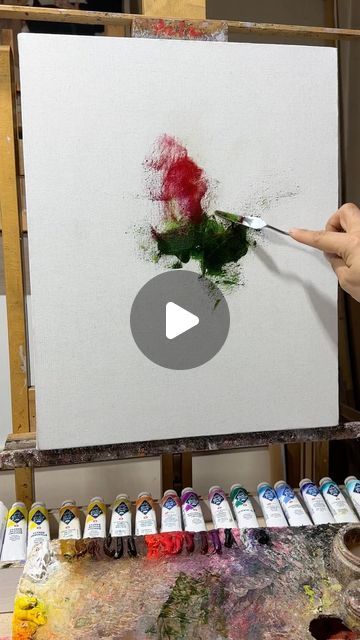 Azizbek Sulaimanov on Instagram Knife Painting Acrylic, Knife Acrylic Painting, Aziz Sulaimanov Art, Rose Palette Knife Painting, Aliki Karkoulia Gouache, Rose Bouquet Painting Acrylic, Gouache Tutorial, Palette Knife Art, Knife Painting