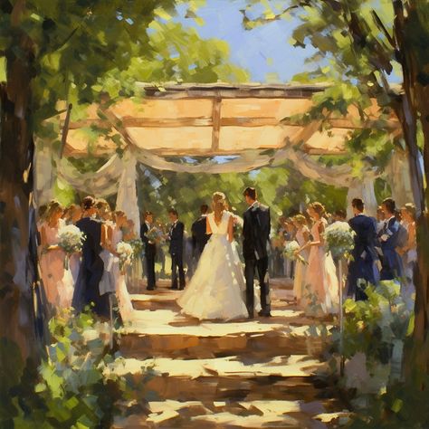 Why Choose a Painting of Your Wedding Ceremony? Your wedding ceremony is more than just a moment; it's the culmination of a commitment that lasts a lifetime. Imagine having that promise, that exchange of vows, captured in the strokes of a painting—a visual commemoration of your love story. #WeddingMemories #LoveInArt #CommitmentInCanvas #ArtfullyWed #CommissionedArt #MemoriesInPaint #weddingpainter #weddingpainting #fineart #weddingart #liveweddingpainting #engagementpainting Wedding Reception Painting, Wedding Painting Portrait, Wedding Acrylic Painting, Love Wedding Painting, Wedding Portraits Painting, Wedding Painting Ideas, Live Painting Wedding, Wedding Portrait Painting, Wedding Art Painting