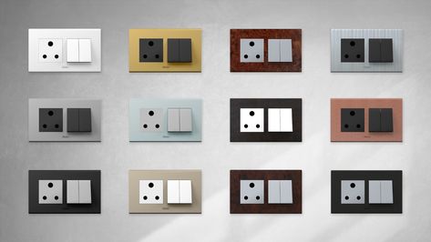 #bestelectricalswitches Switch Boards Design, Switch Board, Home Switch, Indian House Plans, Wire Installation, String Art Patterns, Indian Homes, Wall Boxes, No Doubt