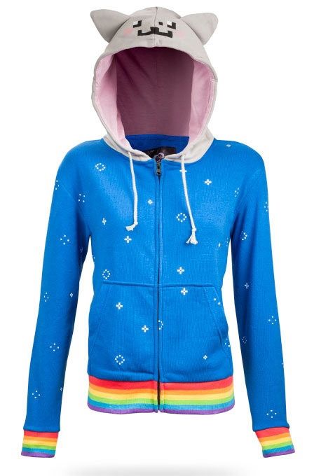 Nyan Cat hoodie :3 #kawaii Nyan Cat Costume, Nyan Cat, Think Geek, Scene Kids, All Jeans, Cat Hoodie, Cooler Look, Ex Machina, Geek Chic