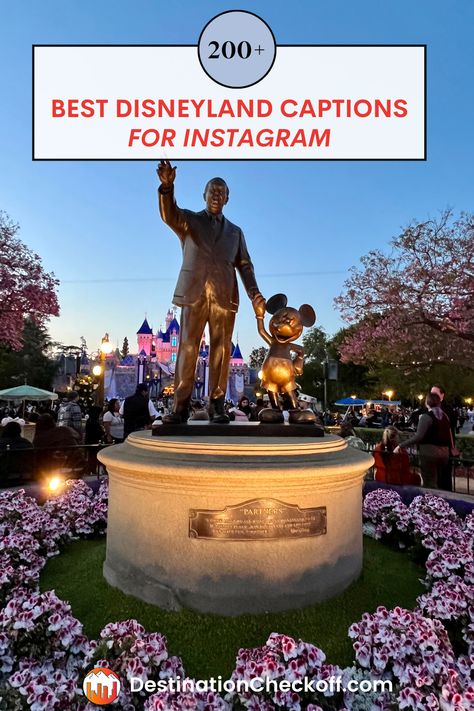 Discover the best Disneyland captions for Instagram with our extensive collection of quotes, puns, and phrases that capture the magic of your visit. Whether you're looking for humor, inspiration, or romance, you'll find the perfect words to complement your Disneyland photos and make your posts memorable. Perfect for adding that magical touch to every snapshot from the happiest place on Earth. Disneyland Quotes For Instagram, Disneyland Captions For Instagram, Disneyland Captions, Disney Captions Instagram, Disneyland Quotes, Memories Caption, Earth Quotes, Disney Storybook, Disneyland Photos