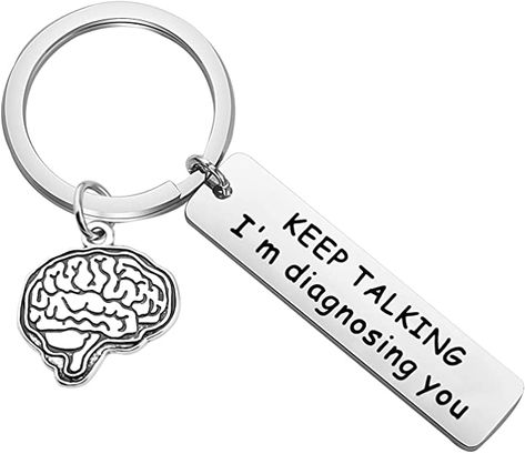 Psychology Keychain, Psychotherapist Aesthetic, Psychology Graduation, Masters In Counseling, Funny Psychology, Psychology Humor, Psychology Gifts, Psychology Studies, Counselor Gifts