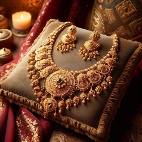 Wedding Jewellery Collection Gold, Gold Sets Jewelry Indian Design, Jewelery Shoot, Diwali Shoot, Gold Pictures, Jewellery Photoshoot, Gold Jewellery Set, Saree Shoot, Heavy Jewellery