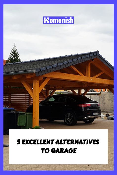 Open Air Garage, Add On To Garage, No Garage Solutions, Adding A Garage To Existing House, One Car Garage Ideas, Garage Behind House, Add On Garage To House, Garage Addition Ideas Attached, Garage Alternative