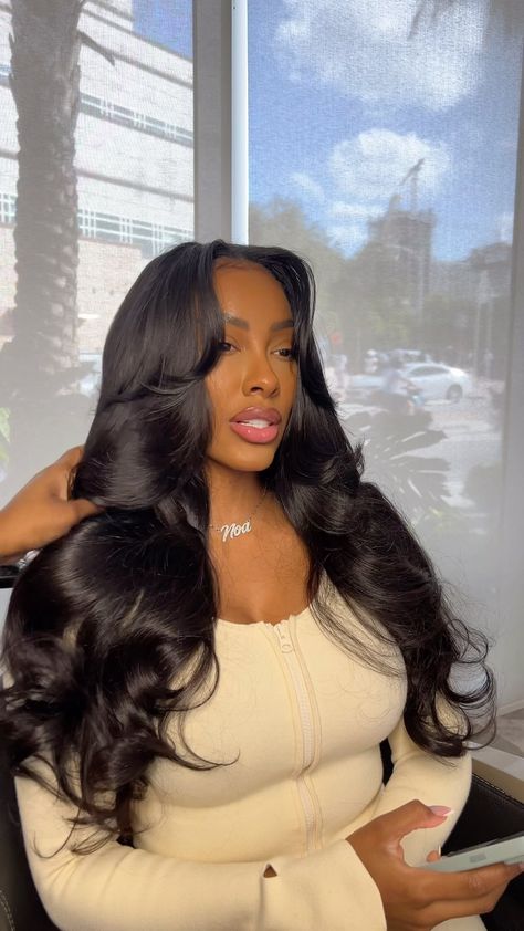 All posts • Instagram Traditional Sewin, Middle Part Curls, Blowout Curls, Layered Curls, Raw Indian Hair, Middle Part Hairstyles, Sew In Hairstyles, Perfect Girl, Quick Weave Hairstyles