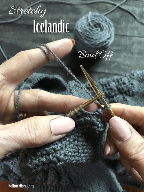 Knitting Tricks, Icelandic Knitting, Knit Tutorial, Bind Off Knitting, Knit Scarfs, Knitting 101, Knitting Hacks, Knitting Help, Knitting Stitches Tutorial