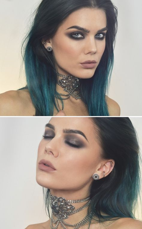 Rock Chick Makeup, Rocker Chic Makeup, Punk Rock Makeup, Rocker Makeup, Rock Makeup, Concert Makeup, Punk Makeup, Linda Hallberg, Glam Makeup Look