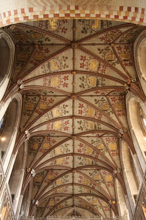 Manmade Texture, Painted Ceilings, Ribbed Vault, Ceiling Domes, Timber Ceiling, Medieval Gothic, Beautiful Churches, Gothic Cathedrals, Sacred Architecture