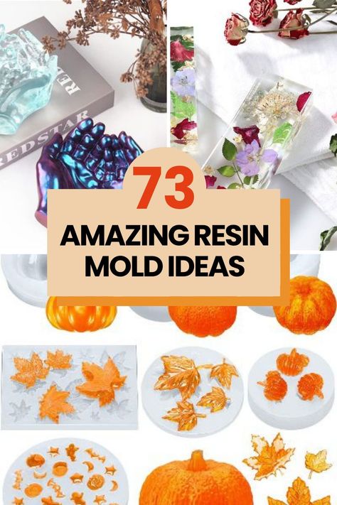 Head over to the blog for 73 amazing resin mold ideas + how to make a DIY mold for epoxy jewelry or a craft project that doesn’t require expensive mold-making equipment. Resin Without Mold, Acrylic Molds Diy, How To Make Resin Molds Diy, Making Silicone Molds Diy, How To Use Resin Molds, Diy Resin Molds Ideas, Resin Mold Storage Ideas, Spring Resin Ideas, How To Use Epoxy Resin