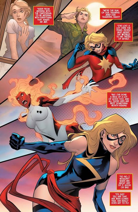 ✨Captain Marvel News on Twitter: "“I’ve lost a lot over the years. People who meant the world to me, pieces of myself. But I’ve done a heck of a lot of good too. I wouldn’t tell my younger self any of it. I’d just tell her that her wish comes true. She does get to fly. Higher further faster than she ever dreamed”… https://t.co/o5unpD3a1X" Marvel Cartoon, Miss Marvel, Marvel Family, Captain Marvel Carol Danvers, Marvel News, Marvel Heroines, Sequential Art, Marvel Cartoons, Carol Danvers