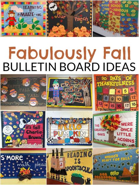 Discover creative Fall Bulletin Board Ideas to bring the beauty of autumn into your classroom. Engaging designs for a warm and inviting learning environment. Fall Theme Board Ideas, Outside Board Ideas For School, Fall Preschool Hallway Decorations, Autumn Class Door Decorations, Bulletin Boards For November, Prek September Bulletin Boards, Halloween Town Bulletin Board, S'more Classroom Door Decoration, Fall Bolton Boards