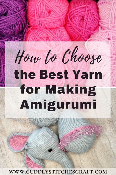 Learn how to choose the best yarn for making Amigurumi crochet toys with my free tutorial. Amigurumi toys such as crochet dolls or crochet animals are a great DIY gift for all kids. If you would like to learn how to crochet toys don't forget to check out my free Amigurumi patterns and tutorials. #freeamigurumipatterns #crochettoys #crochetanimals #amigurumitutorials #crochetdolls Crochet Tricks, Diy Crochet Animals, Amigurumi Cats, Crocheted Amigurumi, Tutorial Amigurumi, Learning To Embroider, Crochet Kids, Beginner Crochet Tutorial, Crochet Baby Toys