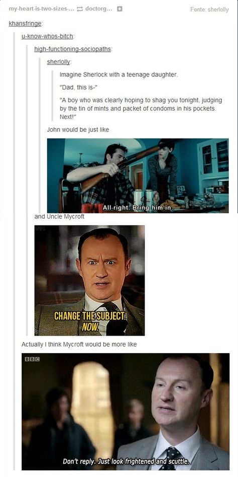 Parentlock, extended.  Mycroft though... Johnlock Fanart, John Lock, Billy Burke, Rupert Graves, Mrs Hudson, Sherlock Holmes Bbc, Sherlock 3, High Functioning, Sherlock Fandom