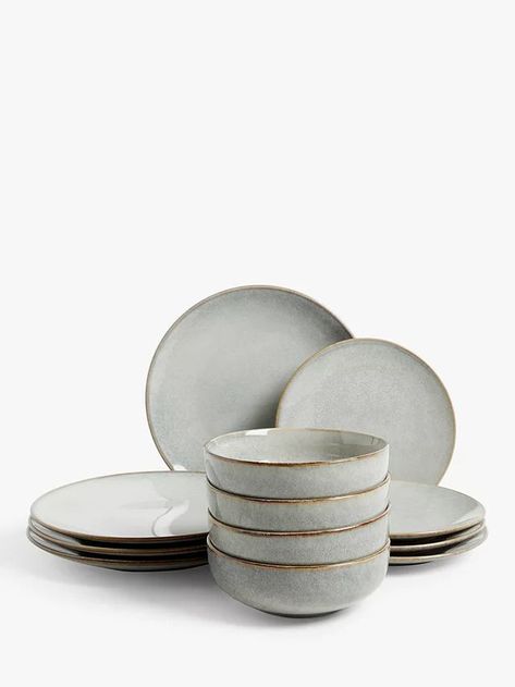 https://www.johnlewis.com/john-lewis-anyday-speckle-glaze-stoneware-dinnerware-set-12-piece-natural/p6364723 Speckle Glaze, Kitchen Organisation, Stoneware Dinnerware Sets, Stoneware Dinnerware, Side Plates, Dinner Sets, Cereal Bowls, Dinnerware Set, Fine China